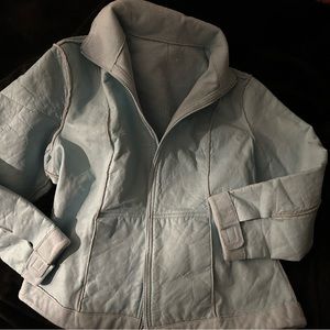 Wilson’s Baby Blue Leather Jacket SOFT